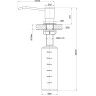 Дозатор LEMARK EXPERT LM8201PJS для жидких моющих средств врезной, жасмин