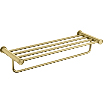 Полка для полотенец LEMARK ЗЕНИТ брашированное золото